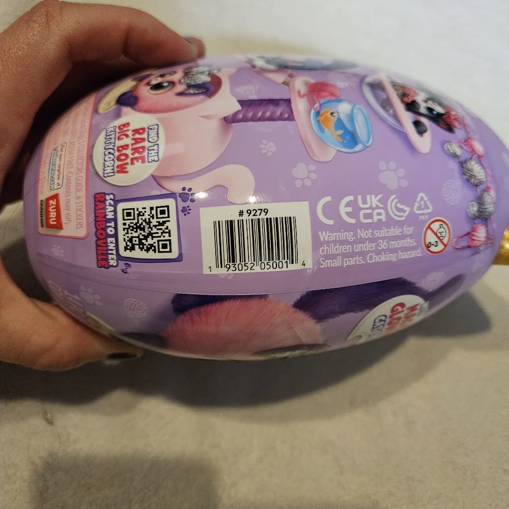 Rainbocorns Kittycorn Surprise! Purple Gold Egg Over 10 Surprises Peel & Reveal - Picture 8 of 14